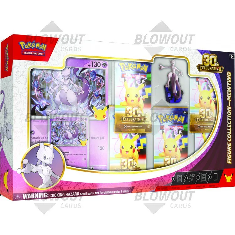 Pokemon 30th Celebration Mewtwo Or Mew Premium Figure Collection 6 Box Case No gallery image