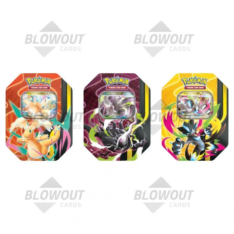 Pokemon Mega Forces Tin - 6 Tin Case