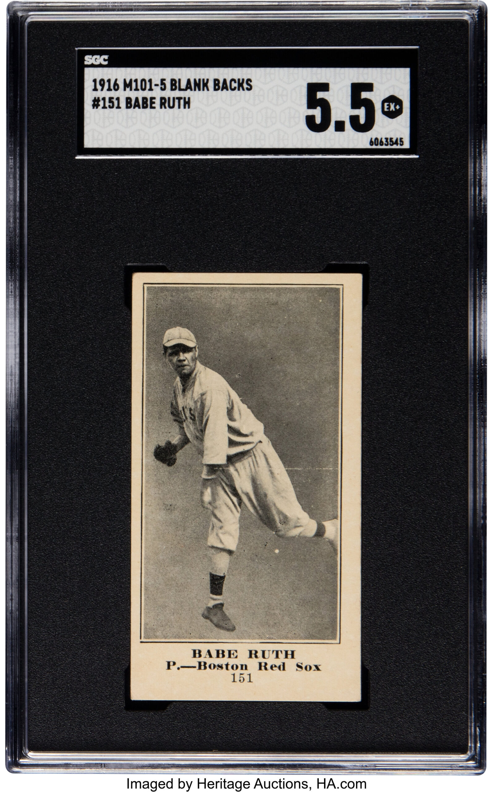 1916-M101-5-Blank-Backs-Babe-Ruth-Rookie-151-SGC-EX-5.5_Heritage-Auctions-scaled.jpeg