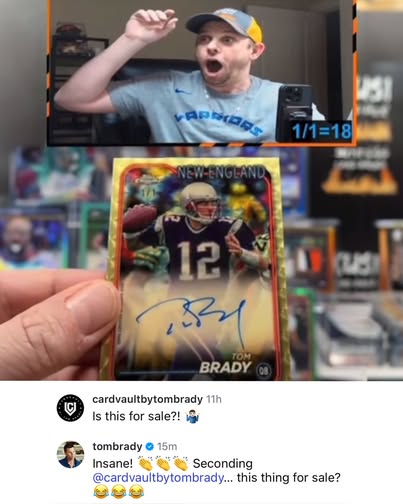 Tom Brady’s 1/1 Superfractor Auto Pulled from 2024 Topps Chrome—And He’s Looking to Buy It