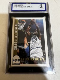 1992 NBA Hoops Shaquille O Neal Rookie ISA Grade 9