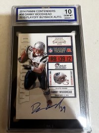 2014 Playoff Contenders Danny Woodhead Buy Back Auto ISA 10 Gem Mint
