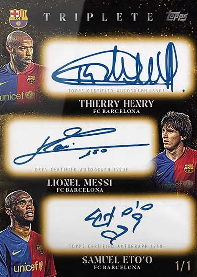 2024 Topps FC Barcelona Triplete 2008-09