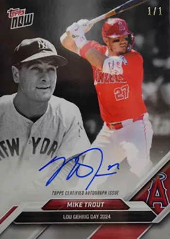 2024 Topps Now Lou Gehrig Day Autographs Baseball