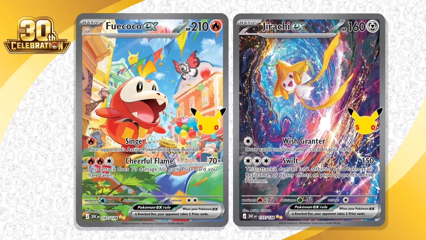 Pokémon TCG 30th Celebration Reveals New Illustration Rares