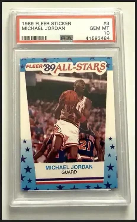1989-90 Fleer Basketball Stickers Draw Strong PSA 10 Demand