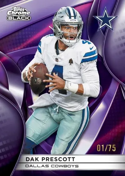 2025 Topps Chrome Black Football Set Details, Inserts, Autos