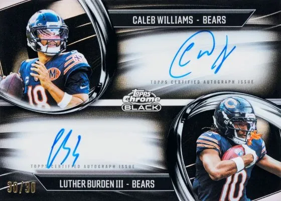 2025 Topps Chrome Black Football Set Details, Inserts, Autos