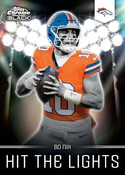 2025 Topps Chrome Black Football Set Details, Inserts, Autos