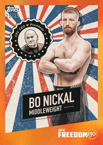 2026 Topps UFC Freedom 250 Checklist, Details, Release Date