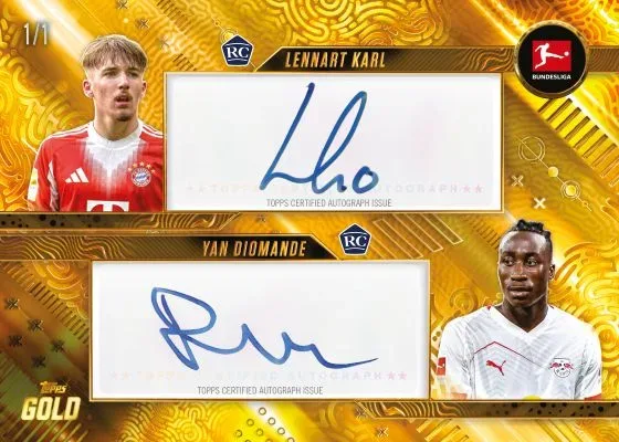 2025-26 Topps Gold Bundesliga Soccer Checklist and Details