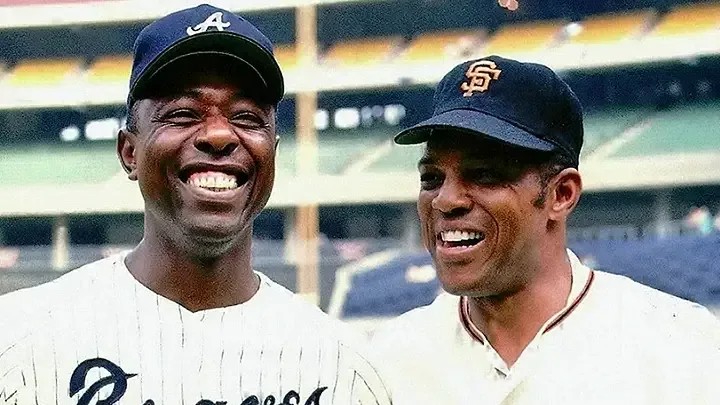 Hank Aaron and Willie Mays (Undated Photo)