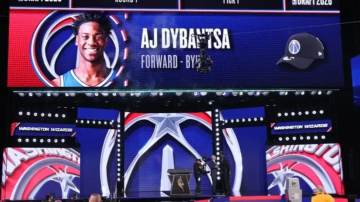 Jun 23, 2026; New York, NY, USA; With the first pick in the 2026 NBA draft the Washington Wizards selected BYU forward AJ Dybantsa