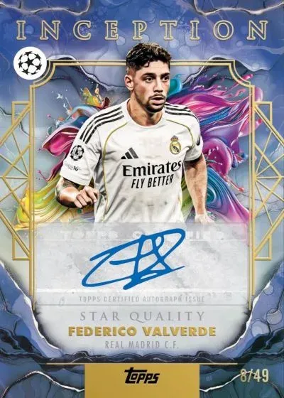 2025-26 Topps Inception UEFA Checklist, Teams and Details