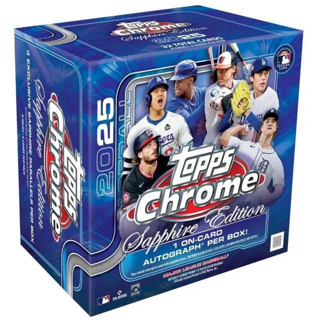 2025 Topps Chrome Sapphire Baseball Puts a Premium Twist on Chrome