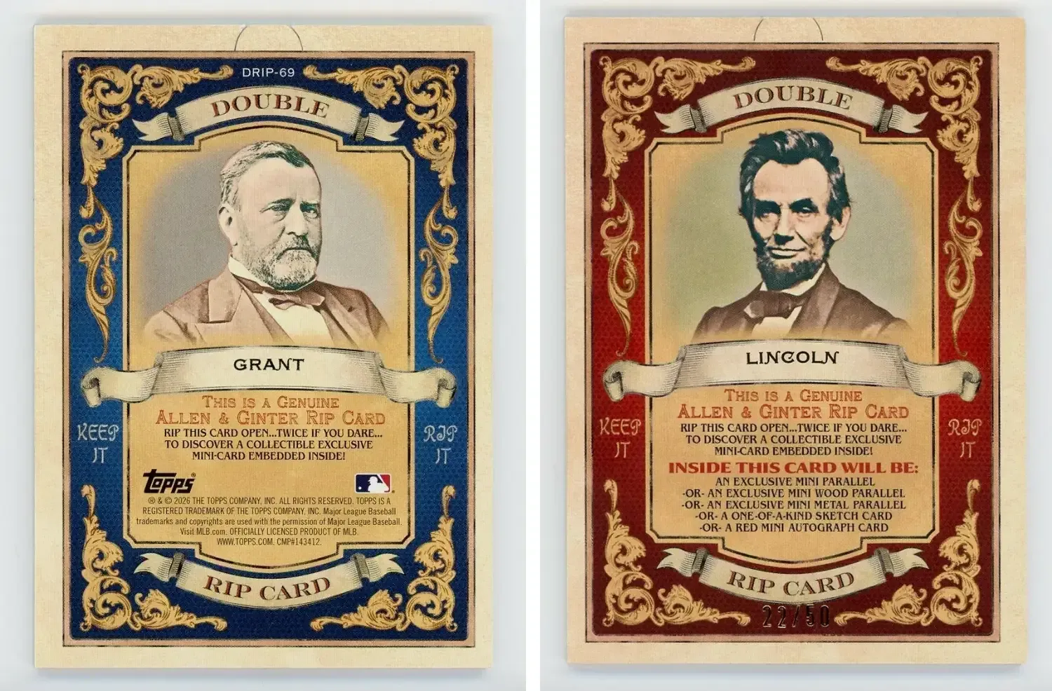 2026 Allen & Ginter Non-Sports Hits Include Lincoln, Miley Cyrus