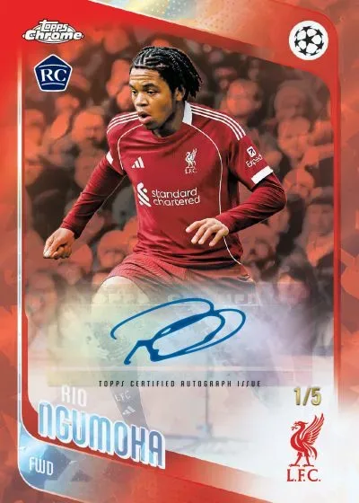 2025-26 Topps Chrome Sapphire UEFA Checklist, Odds, Details