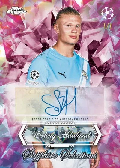 2025-26 Topps Chrome Sapphire UEFA Checklist, Odds, Details