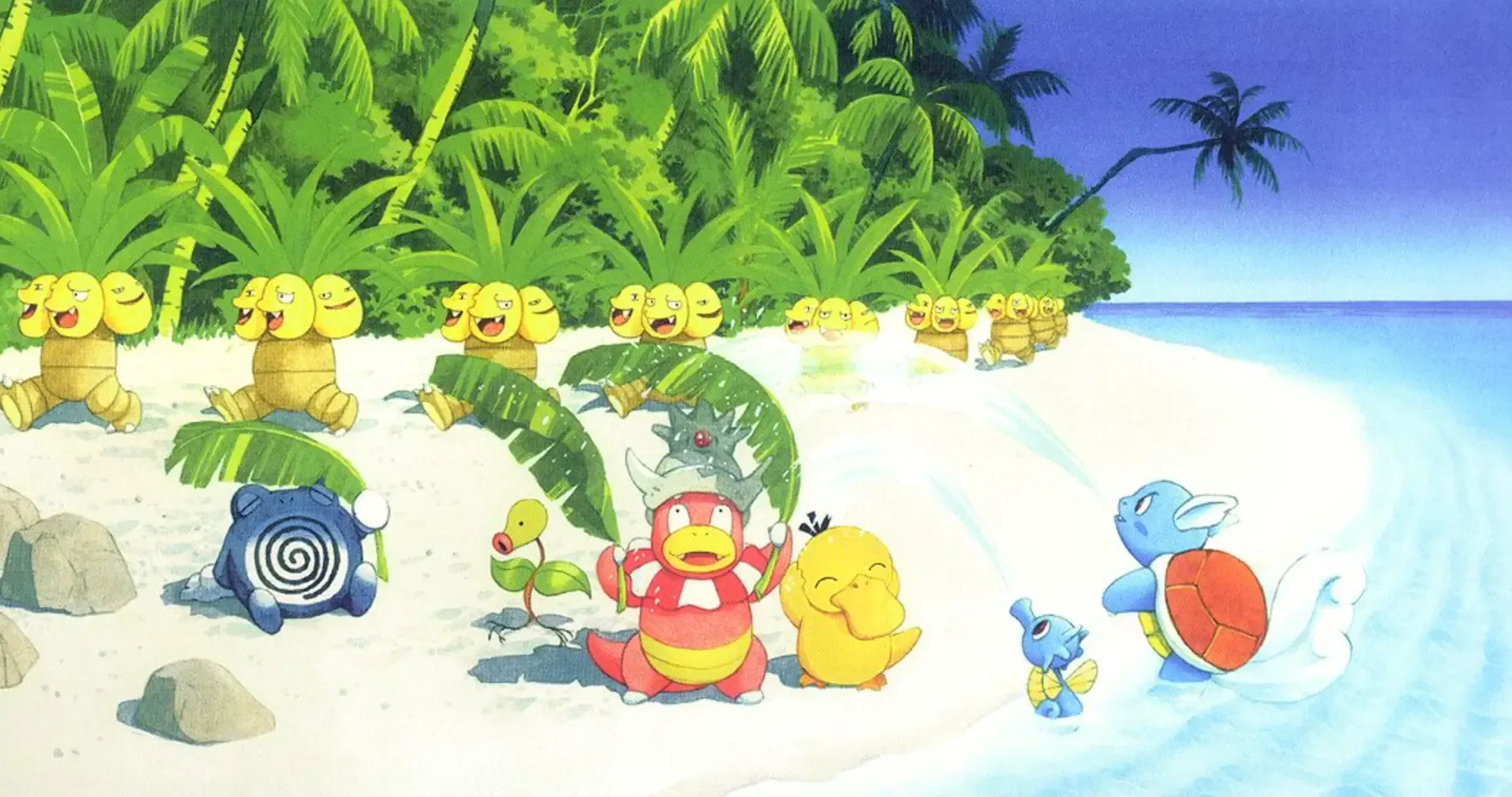 Southern Islands Beach postcard by artist Naoyo Kimura