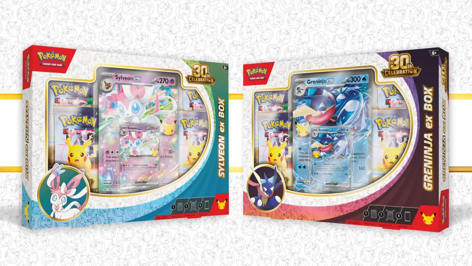 30th Celebration Pokémon ex Box—Sylveon ex & Greninja ex