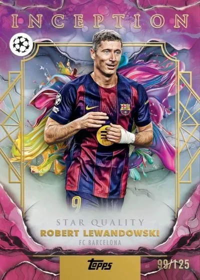 2025-26 Topps Inception UEFA Checklist, Teams and Details