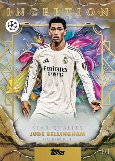 2025-26 Topps Inception UEFA Checklist, Teams and Details