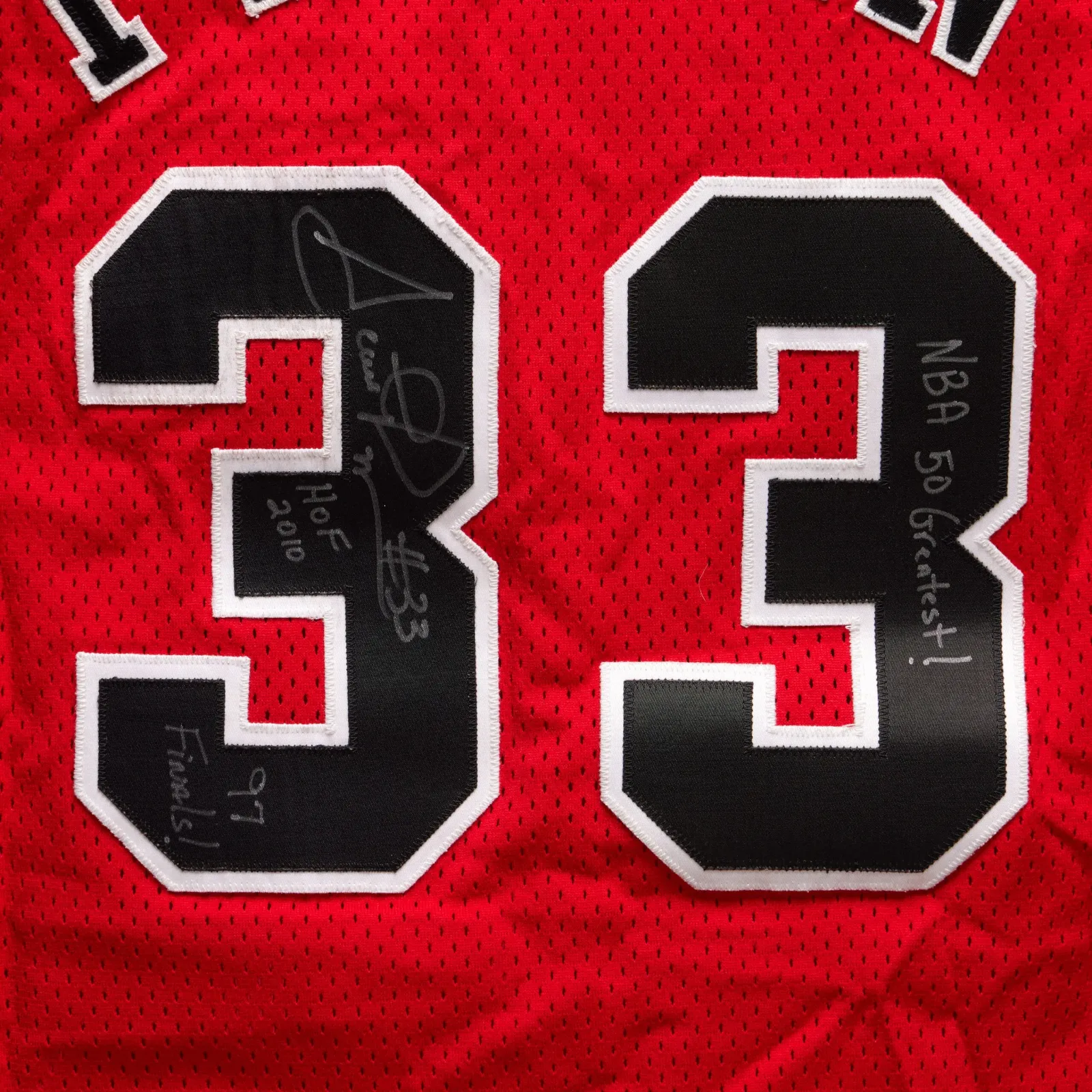 1997 NBA Finals Scottie Pippen game-worn jersey.