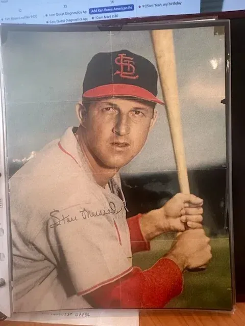 Collector Barry Walner's signed Stan Musial card.