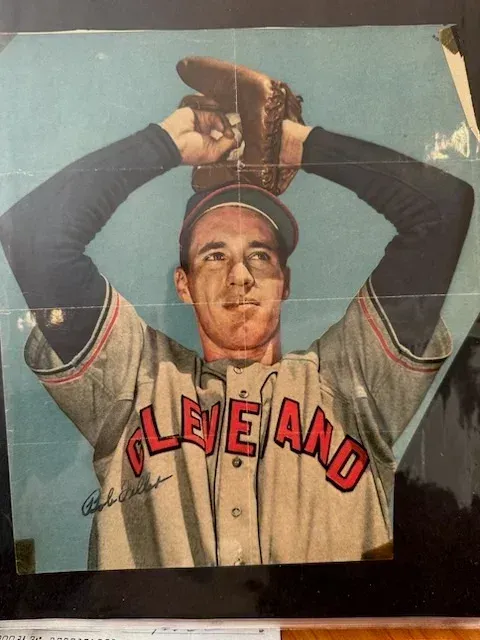 Collector Walner's signed Bob Feller card.