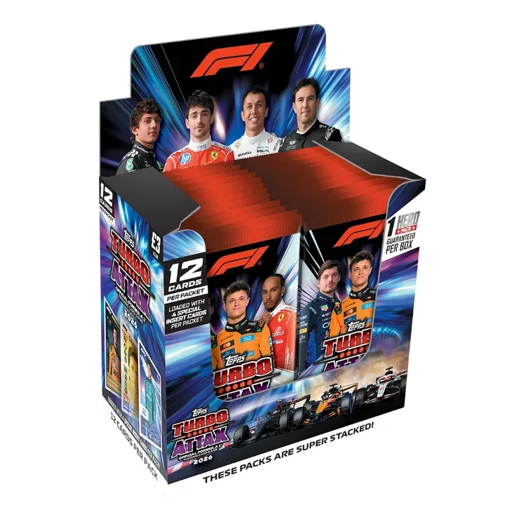 2026 Topps Turbo Attax F1 Checklist, Relics and Chrome