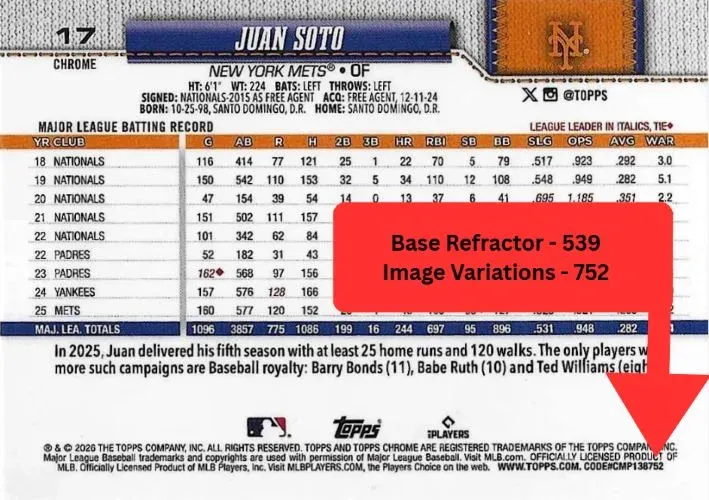 2026 Topps Chrome Baseball Variations Guide