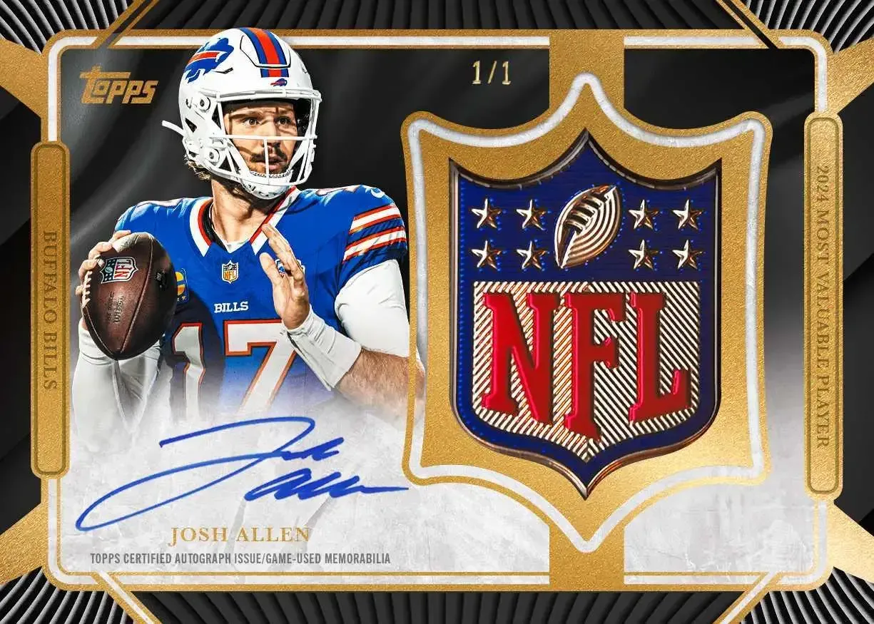 Josh Allen Gold Shield 1/1 Card