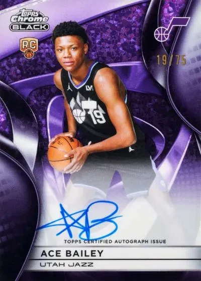 2025-26 Topps Chrome Black Basketball Checklist, Details