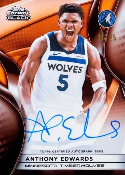 2025-26 Topps Chrome Black Basketball Checklist, Details