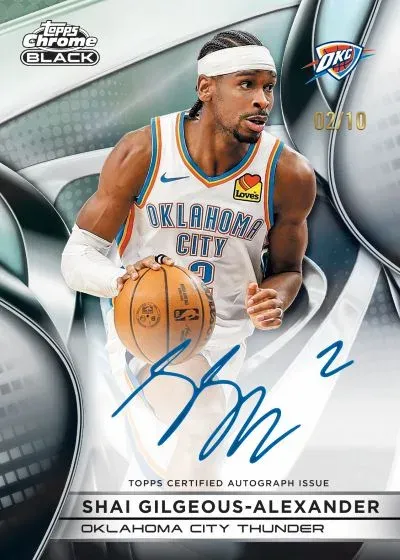 2025-26 Topps Chrome Black Basketball Checklist, Details