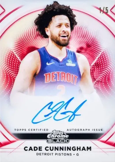 2025-26 Topps Chrome Black Basketball Checklist, Details