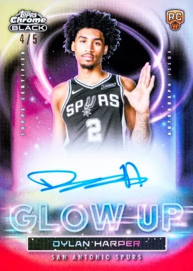 2025-26 Topps Chrome Black Basketball Checklist, Details