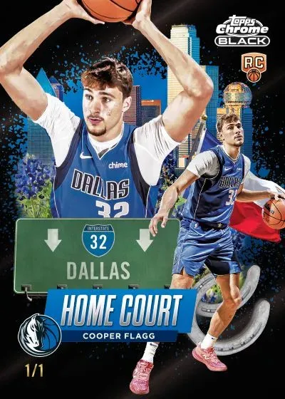 2025-26 Topps Chrome Black Basketball Checklist, Details