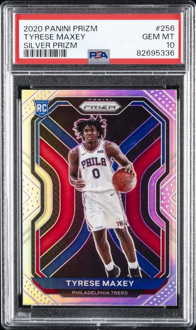2020 Panini Prizm Tyrese Maxey Silver Prizm RC PSA 10