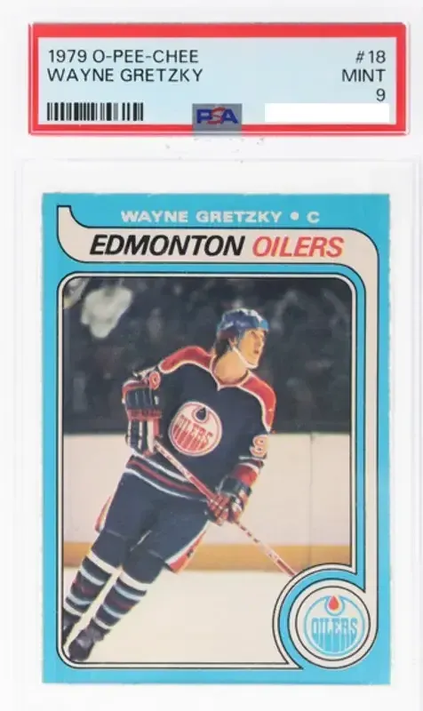 A PSA 9 1979 O Pee Chee Wayne Gretzky #18