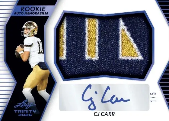 2026 Leaf Trinity Football Checklist, Release Details
