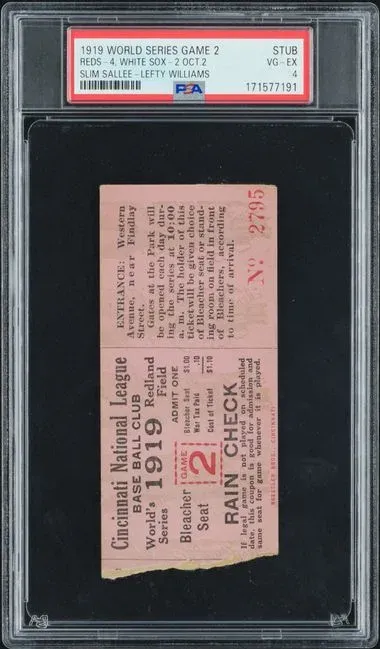 1919 World Series Game 2 Ticket Stub Found in Bible