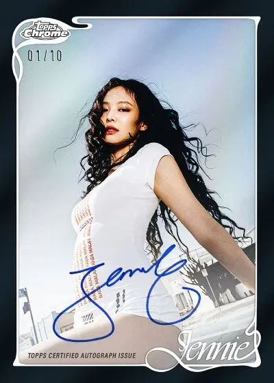 2026 Topps Chrome x Jennie Brings Premium K-Pop Chrome