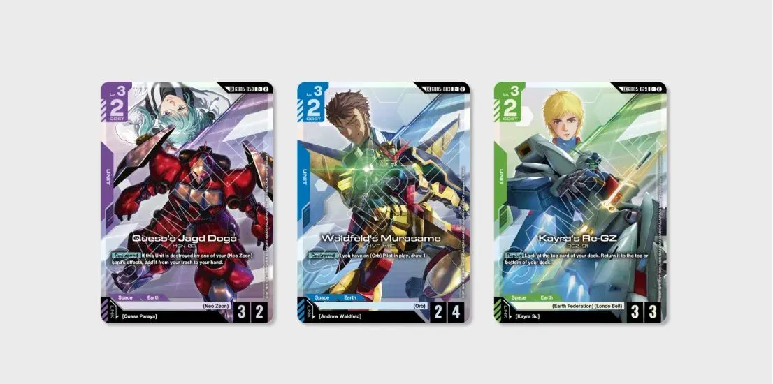 Gundam Card Game Freedom Ascension [GD05] Checklist