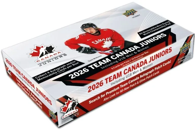 2026 Upper Deck Team Canada Juniors Hockey Checklist Revealed