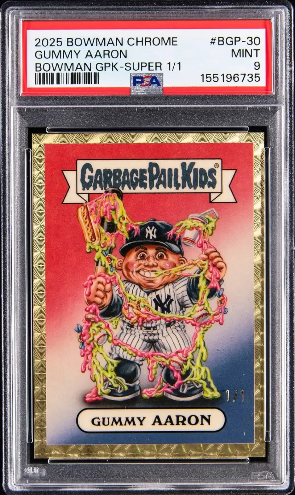 2025 Bowman Aaron Judge GPK Superfractor 1/1