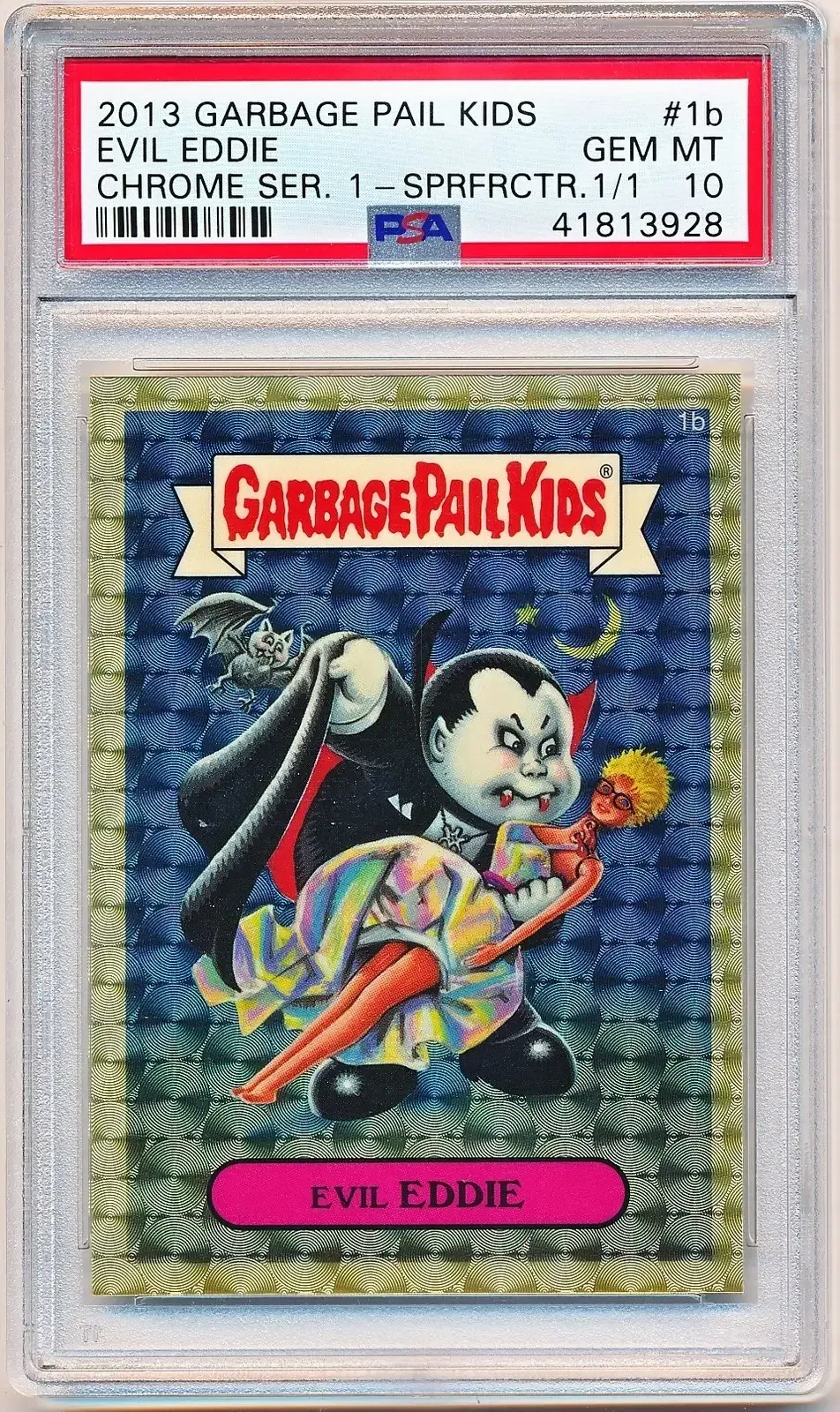 2013 GPK Evil Eddie Superfractor 1/1 PSA 10