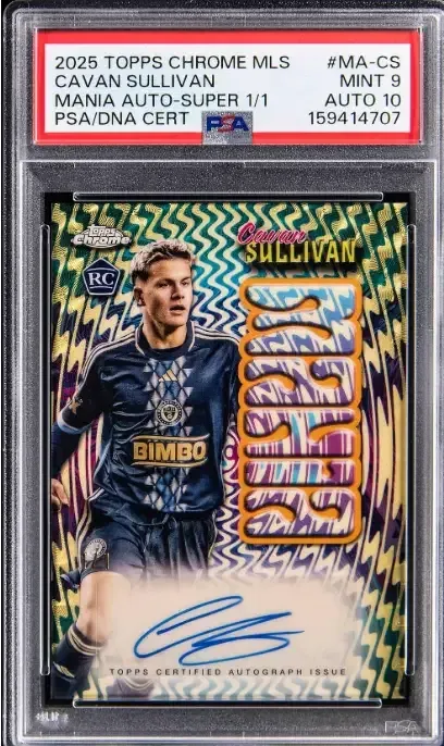 Cavan Sullivan MLS Mania Superfractor Auto 1/1