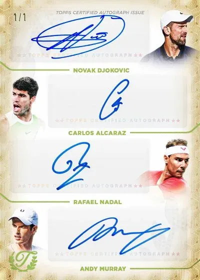 2026 Topps Triumphant Tennis Checklist, Autographs and Details