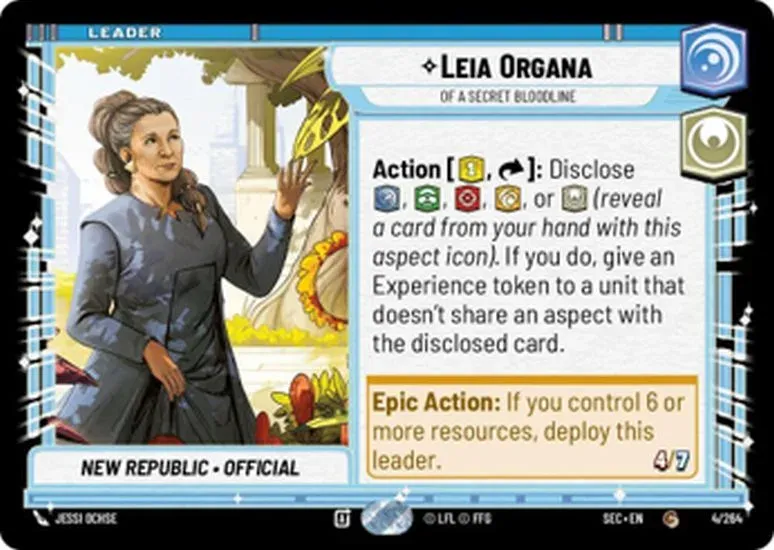 Top 3 Leia Organa Cards in Star Wars: Unlimited